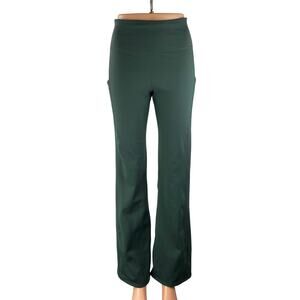 Fabletics Women's Green High Rise Yoga Flared Workout Athletic Leggings Pants 26